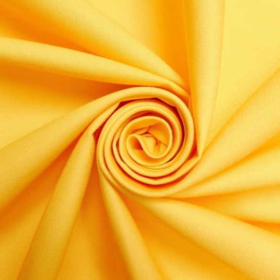 Polyester Cotton Twill 60/61 Inch Medium Weight Machine Washable Fabric For Sewing, Upholstery, Crafts, Fashion Apparel, Decor, & More - Sunflower Gold, 1 Yard