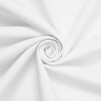 Polyester Cotton Twill 61" Wrinkle Resistant Fabric By The Yard - White