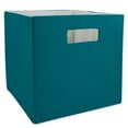 thumbnail image 1 of Polyester Cube Solid Teal Square 13x13x13, 1 of 4