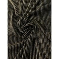thumbnail image 1 of Polyester DTY Spandex 2 ways Stretch Light Weight with Gold Textured Lurex Stripes Design, 1 of 2