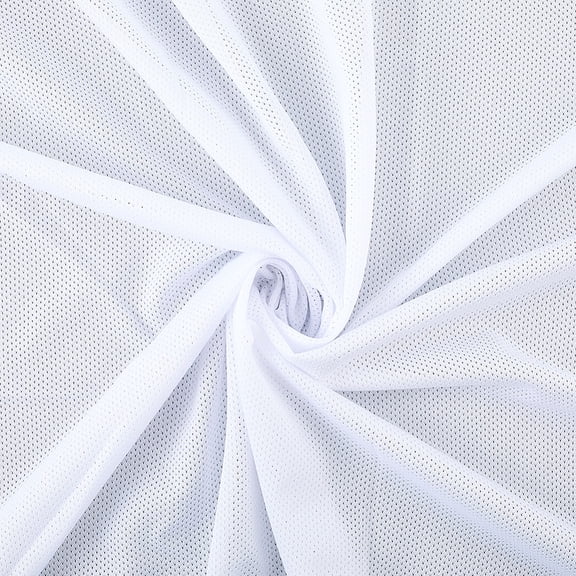 Polyester Elastic Eyelet Fabric Clothes Bag Accessories White 1000x1600mm Hole: 1mm White