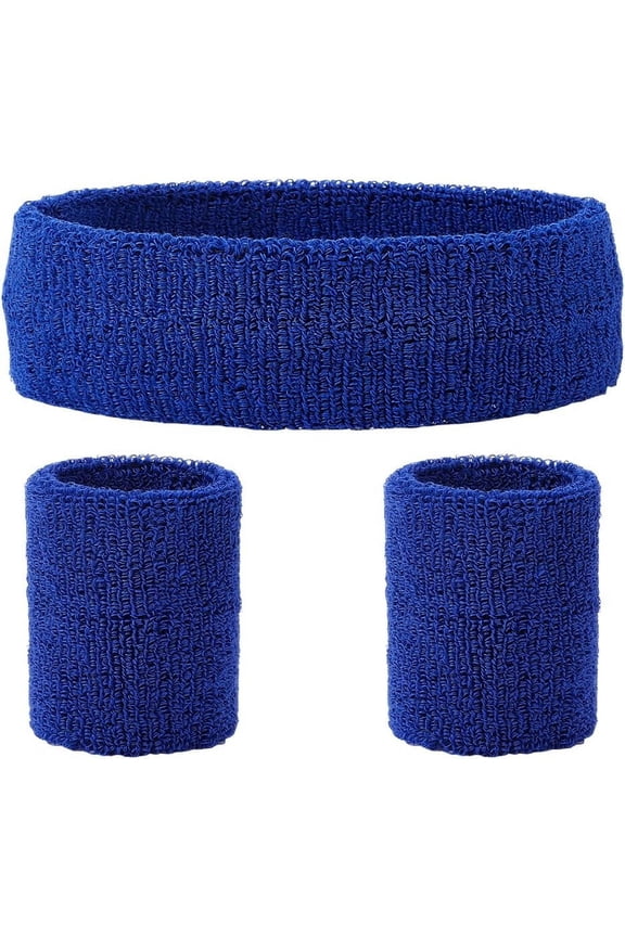Polyester Elbow Sleeves and Headband Elbow Brace Protection Covers Midnight Blue 169x50x15mm