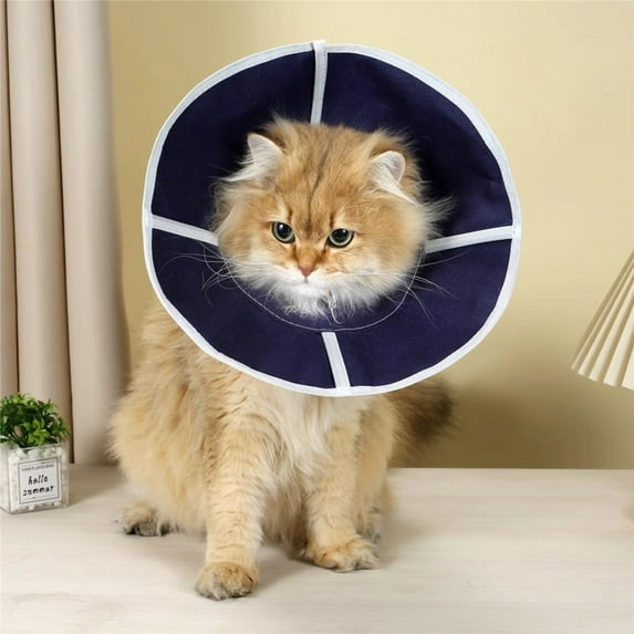 Polyester Elizabethan Collar for Cats Small Dogs Soft Recovery Cone After Spay Neuter