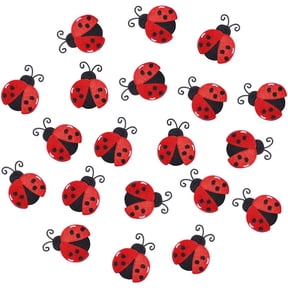 Polyester Embroidery Sew on Cloth Patches Sewing Craft Decoration Ladybug Red 59x46.5x1.5mm for DIY