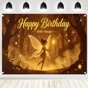 Polyester Enchanted Forest Fairy Birthday Backdrop, Magical Woodland Photography Background Decor 3x5ft