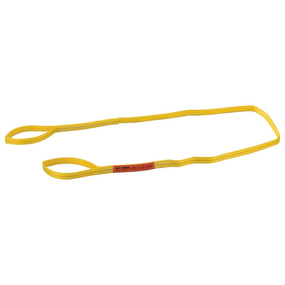 Polyester Eye & Eye Web Sling, Light Duty, 8'L x 1"W