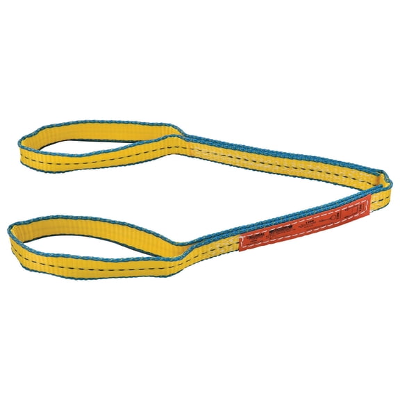 Global Industrial Poly Web Sling HD Eye&Eye w/ Durable Edge 3 Ft L-1600/1280/320