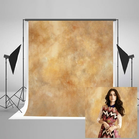 Polyester Fabric 5x7ft Photography Backdrops for Photographers Yellow Abstract Photo Backdrop