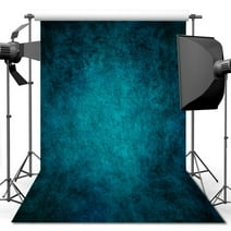 Polyester Fabric 5x7ft Retro Art Blue Portrait Backdrop For Studio Props Photo Backdrop