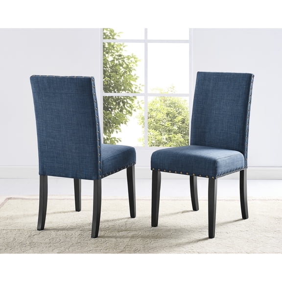 Polyester Fabric - Brass Nailhead Trim - Casual Dining Zones - Budget - Friendly Chairs