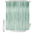 thumbnail image 1 of Polyester Fabric Green Shower Curtain, Modern Abstract Art Ombre Striped Waterproof Bathtub Curtain Bathroom Decor Set with Hooks 72 x 84 Inches, 1 of 6