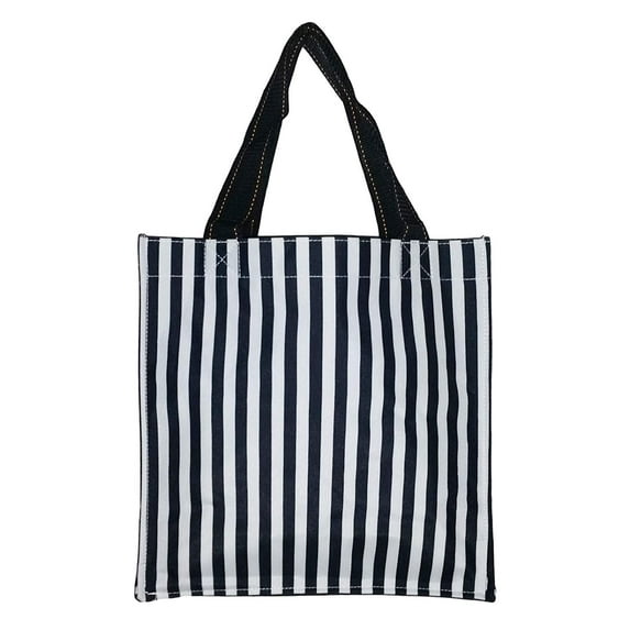 Polyester Fabric Halloween Bag Trick or Treat Storage - Can be Personalized Blacks Stripes
