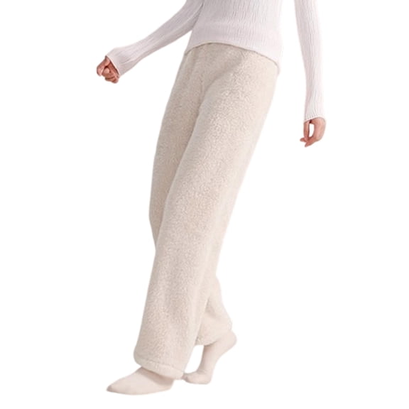 Polyester Fabric Maternity Sleep Pants Stretchy Fit Winter Warmth Pajama Pants Indoor Outdoor Pregnancy Clothing