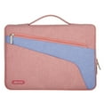 thumbnail image 1 of Polyester Fabric Multifunctional Sleeve Briefcase Handbag Case Cover for 13-13.3 Inch Laptop, Notebook, MacBook Air/Pro,Pink-Blue, 1 of 4