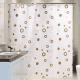 Polyester Fabric Shower Curtain Waterproof Modern Bathroom Curtain Set with Hooks Weighted Hem Lightweight Machine Washable Universal Fit for Bathroom Living Room Room Divider