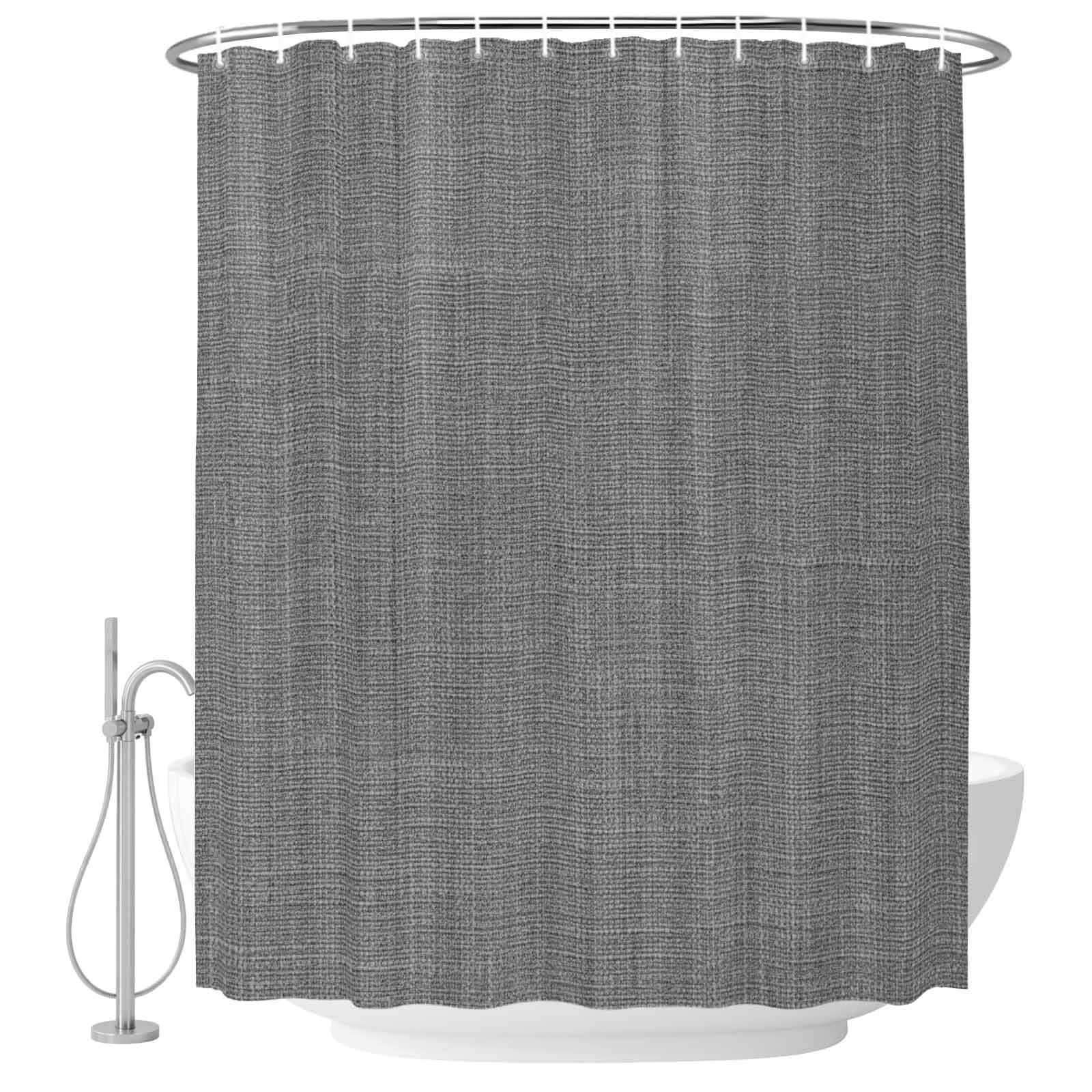 Dark Grey Shower Curtainnull
