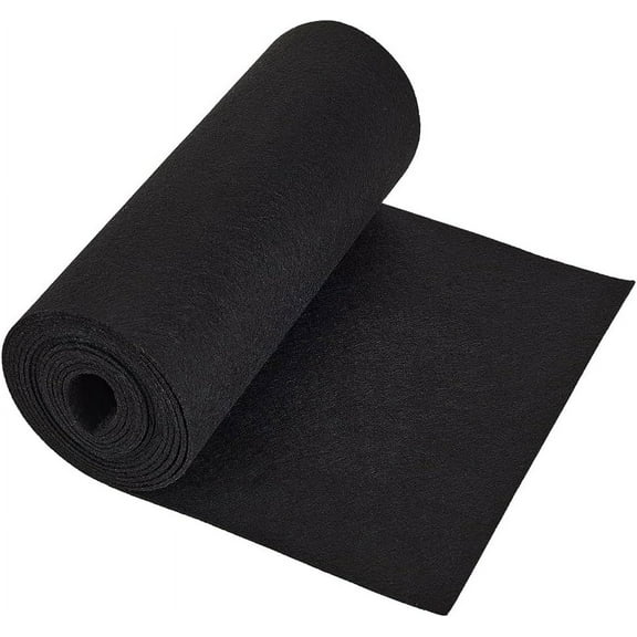 Polyester Felt Fabric DIY Crafts Black 300x24x0.2cm