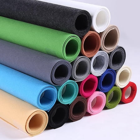 Polyester Felt Fabric DIY Crafts Rectangle Gainsboro 20x0.1cm about 1m/roll