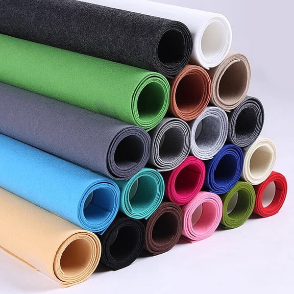 Polyester Felt Fabric DIY Crafts Rectangle PeachPuff 20x0.1cm about 1m/roll