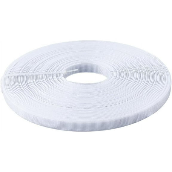 Polyester Fiber Boning Crinoline for Sewing Wedding Dress Dance Formal Dress Accessories White 15x1mm 40m/roll