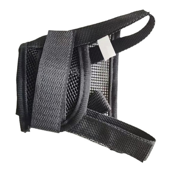Polyester Fiber Dog Muzzle for Large Dogs, Air Mesh Breathable Anti-Biting Anti-Licking Muzzle, Ultra Ventilated Design Quick Fit for Safe Walks
