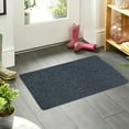 thumbnail image 1 of Polyester Fiber Grass Entryway Door Mat - Anti-slip Mud Scraping Dust Removal Rug, Durable PVC Grass Foot Mat for Household Entrances & Outdoor Use, 23.62*15.75in, E, 1 of 6