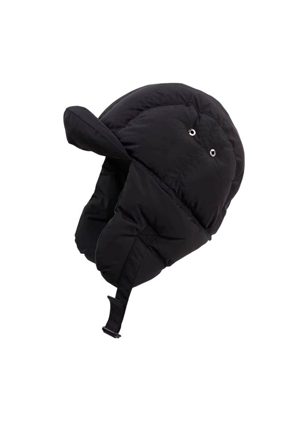 Polyester Fiber Warm Hat With Ear Flap Windproof For Winter Wear Unisex Hat