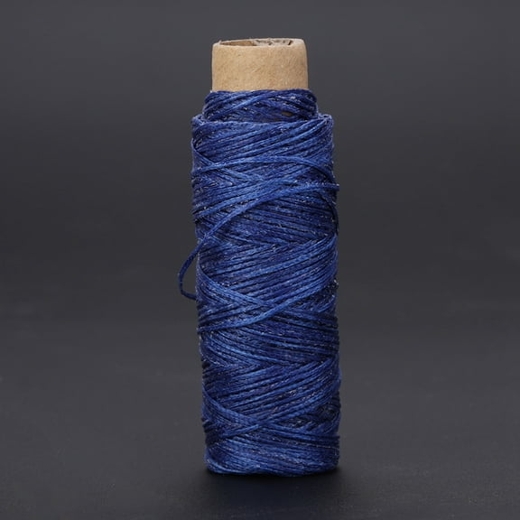 Polyester Flat Waxed Thread, Waterproof and Wear-resistant Upholstery Thread for Leather Sewing and Crafting