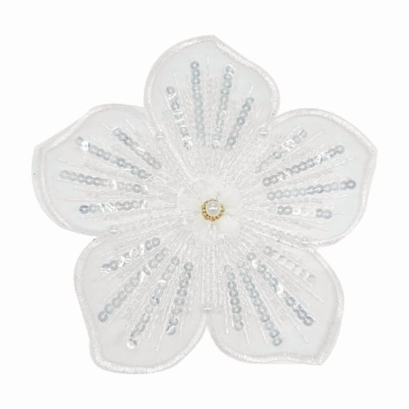 Polyester Flower Embroidery Mend Apparel Repair Mend Polyester Texture Suitable for Clothing and Craft Projects