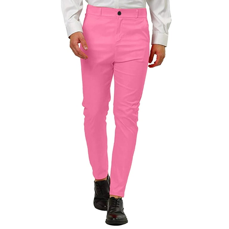 Pink dress pants mens 2025