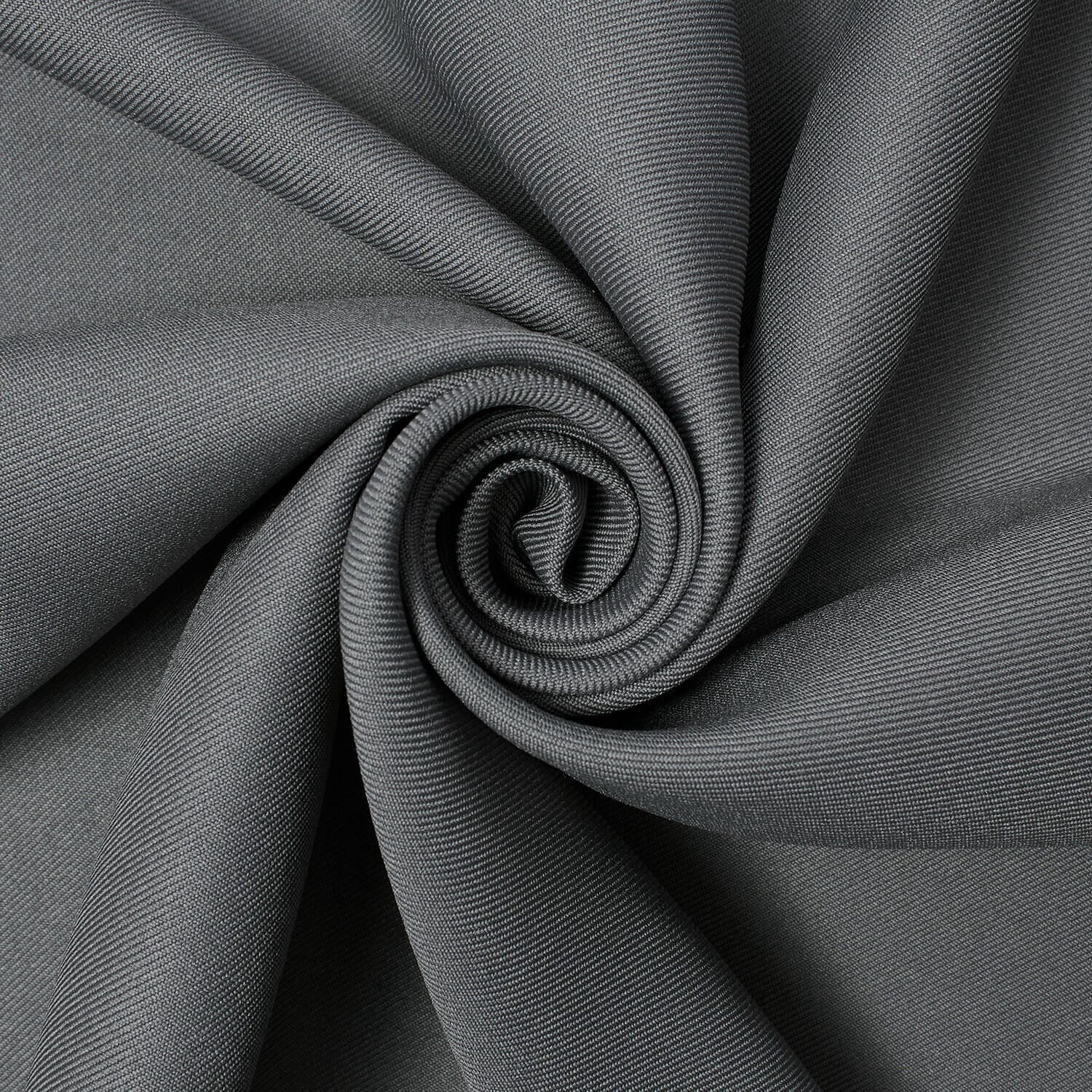 Polyester Gabardine 60 Inch 300 Denier Long Lasting Comfortable Twill Fabric For Sewing Apparel, Uniforms, Outerwear, & More - Grey, 1 Yard