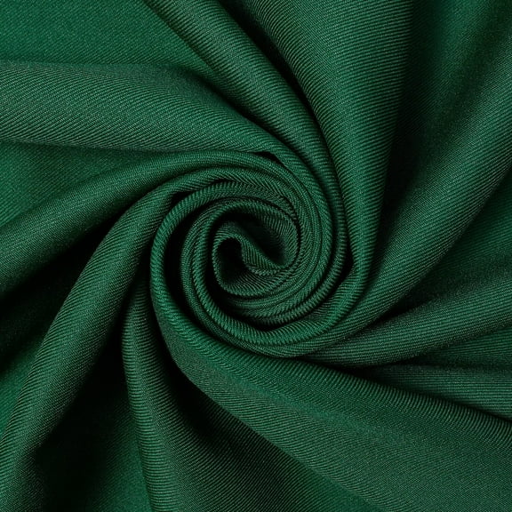Polyester Gabardine 60 Inch 300 Denier Long Lasting Comfortable Twill Fabric For Sewing Apparel, Uniforms, Outerwear, & More - Hunter Green, 1 Yard