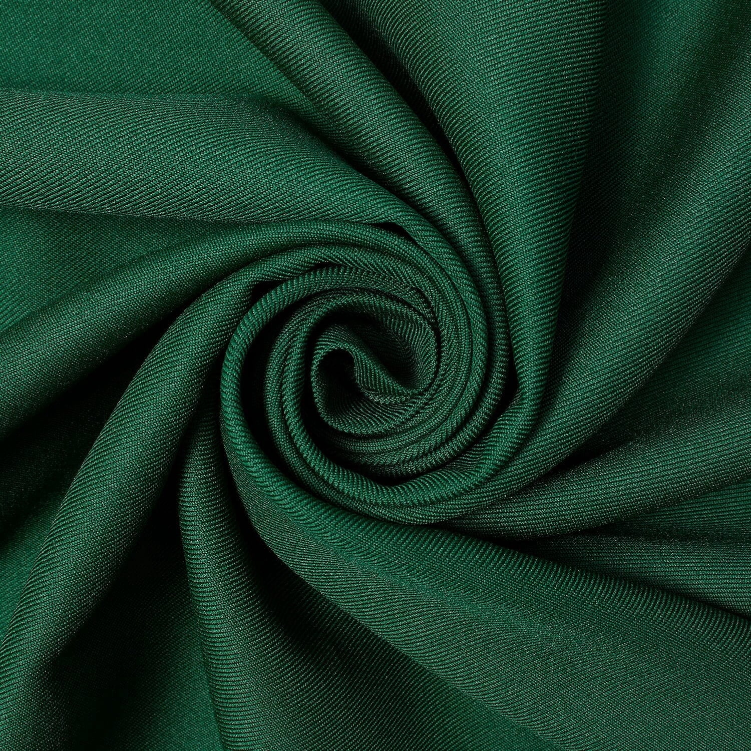 Polyester Gabardine 60 Inch 300 Denier Long Lasting Comfortable Twill Fabric For Sewing Apparel, Uniforms, Outerwear, & More - Hunter Green, 5 Yards