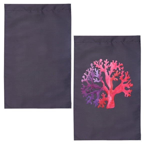 Polyester Garden Flag for Home Garden yard Office Decorations Black 45.1x30.2x0.03cm