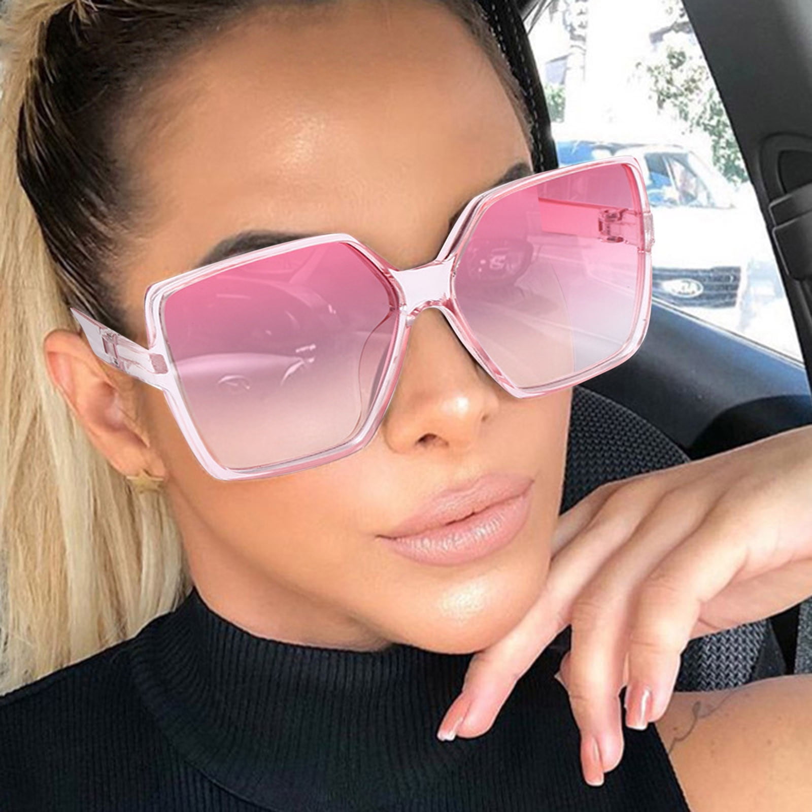 Giant pink shops sunglasses