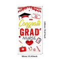 thumbnail image 1 of Polyester Graduation Banner Medical Nurse Decorative Backdrop Lightweight for Graduation Party Event Ceremony, 1 of 7