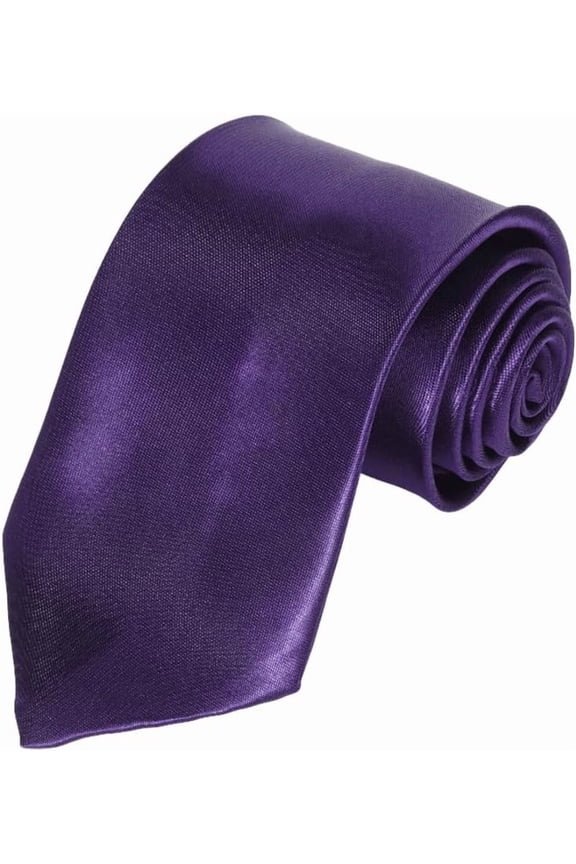 Polyester Handmade Ties Pure Color Classic Skinny Necktie