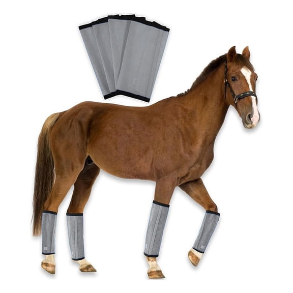 Polyester Horse Leg Wraps Gear Designed for Riding with Multiple Styles and Enhanced Durability 4PCS