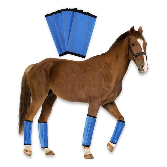 Polyester Horse Leg Wraps Gear for Riding Versatile Styles for Optimal and Comfort in Activities 4PCS
