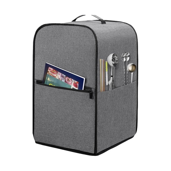 Polyester Ice Cream Maker Dust Protector Guard with Accessories Pocket Hygienic Dustproof Cover for Kitchen Appliance