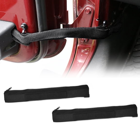 Polyester Jeep Limiting Straps Belt with Multiple Cross Wave for 76-21 Jeep Wrangler Models With Zipper 2PCS