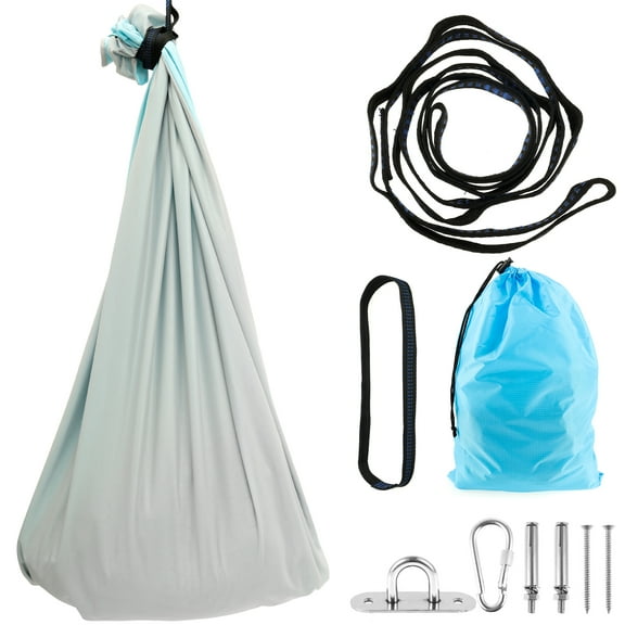 Polyester Kid Pod Swing Seat Double Layer Child Hammock Swing Chair Large Space Kid Hanging Chair Promote Sense for Children