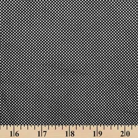 Polyester Knit Diamond Mesh Fabric - Black Sheer Polyester 63" By The Yard