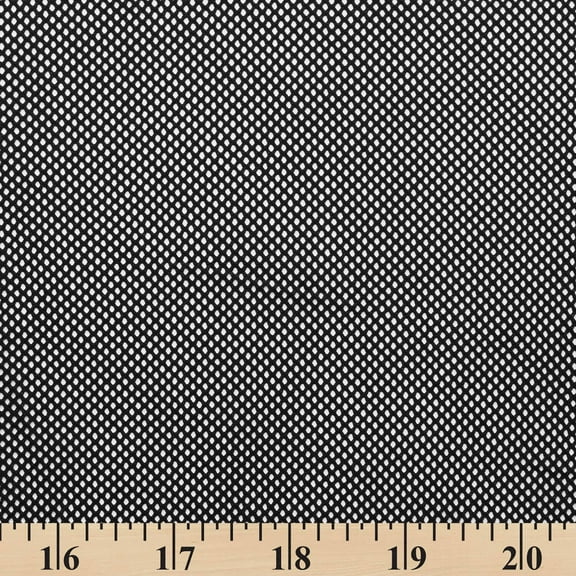 Polyester Knit Diamond Mesh Fabric - Black Sheer Polyester 63" By The Yard
