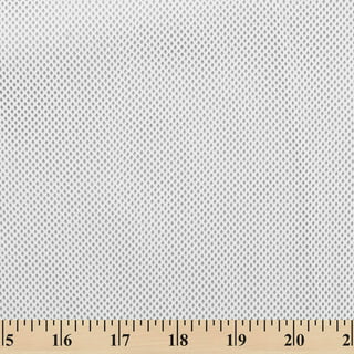 Mesh Fabric Polyester Space Knitted Grill Cloth Decoration DIY Sewing by  the Yard White 