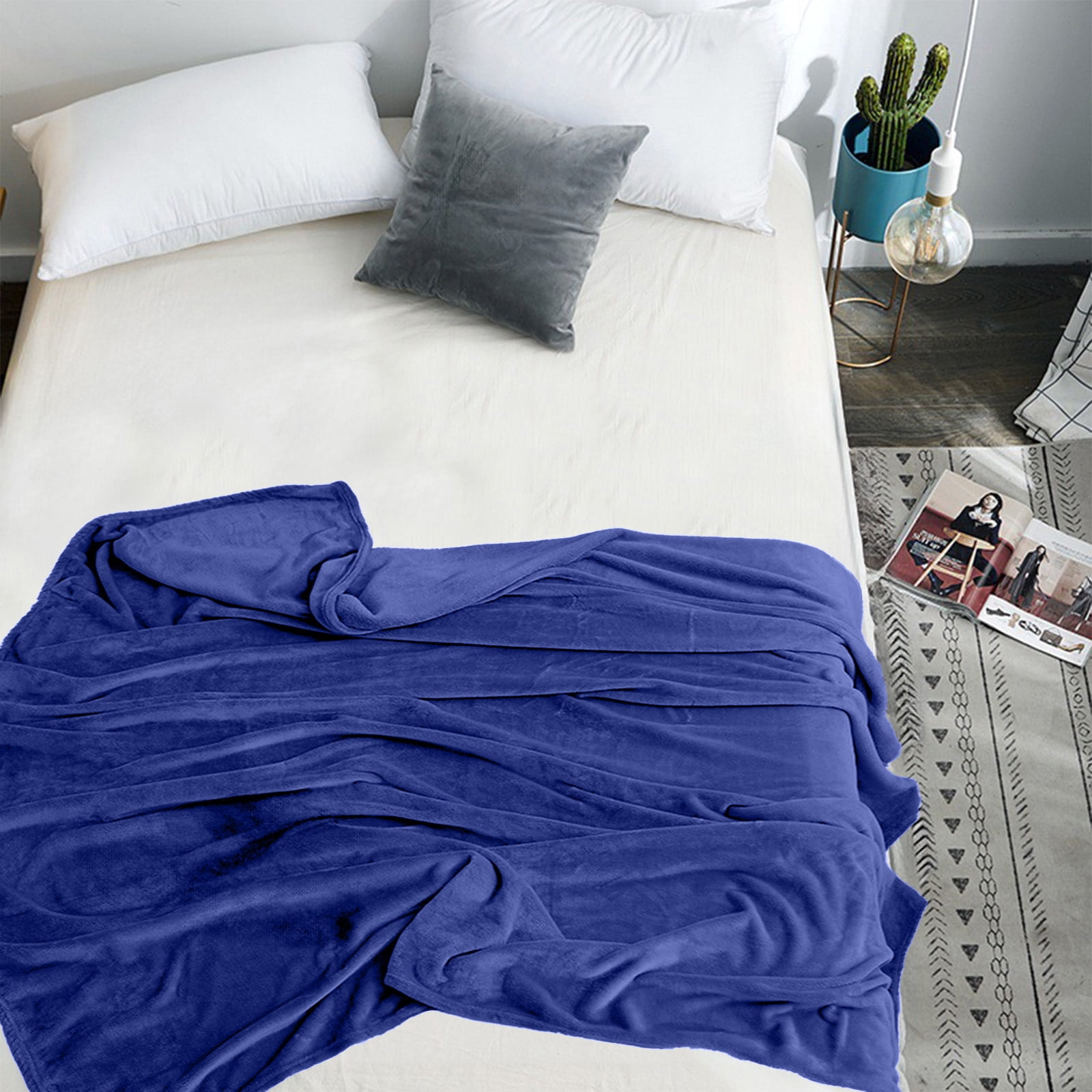 Fleece Blanket Lightweight Cooling Nap Blanket | Soft Breathable ...