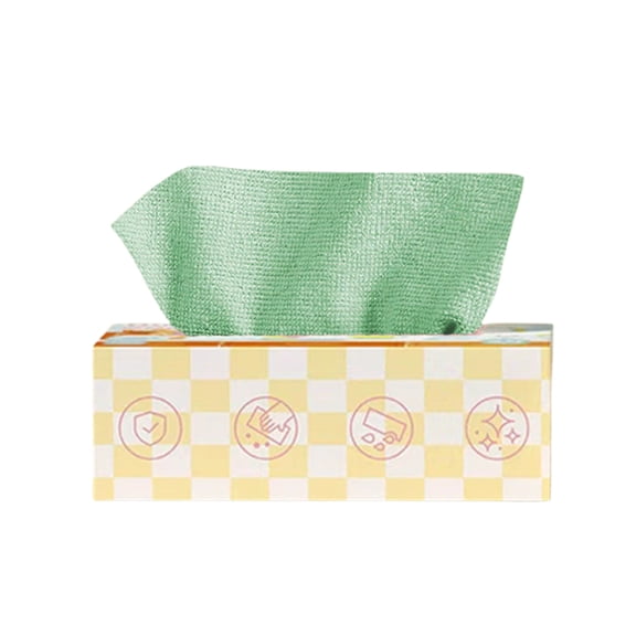 Polyester Lazy Kitchen Cloth 7.87x7.87in 20 Counts - Thickened Pull-Out Water-Washable Dry Wet Dual-Use Dish Cleaning Rag