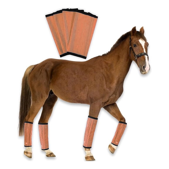 Polyester Leg Wraps Protective Gear for Horse Riding Training and Exercise 4PCS