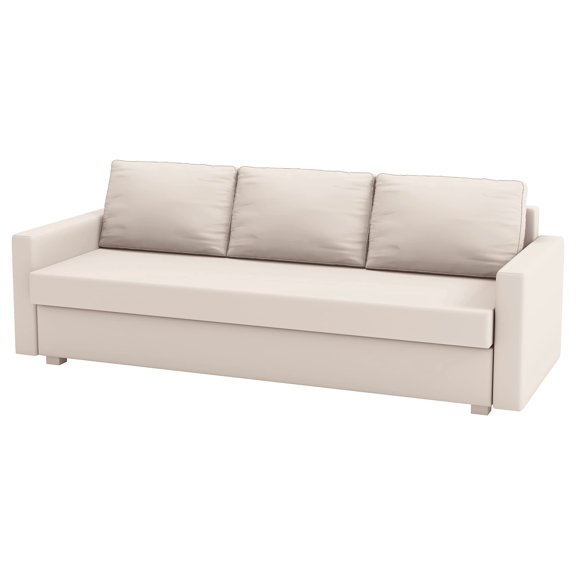 Polyester Lighter Beige Sleeper Sofa Cover Replacement For 3-Seat Sofa Bed
