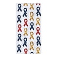 thumbnail image 1 of Polyester Long Towel Multi-Size Water Absorption Good Bright Fluffy Soft For Bathroom Swimming Pool Beach Outdoor Travel Cancer Awareness Ribbon Pattern - Metallic Elegance (1), 1 of 8